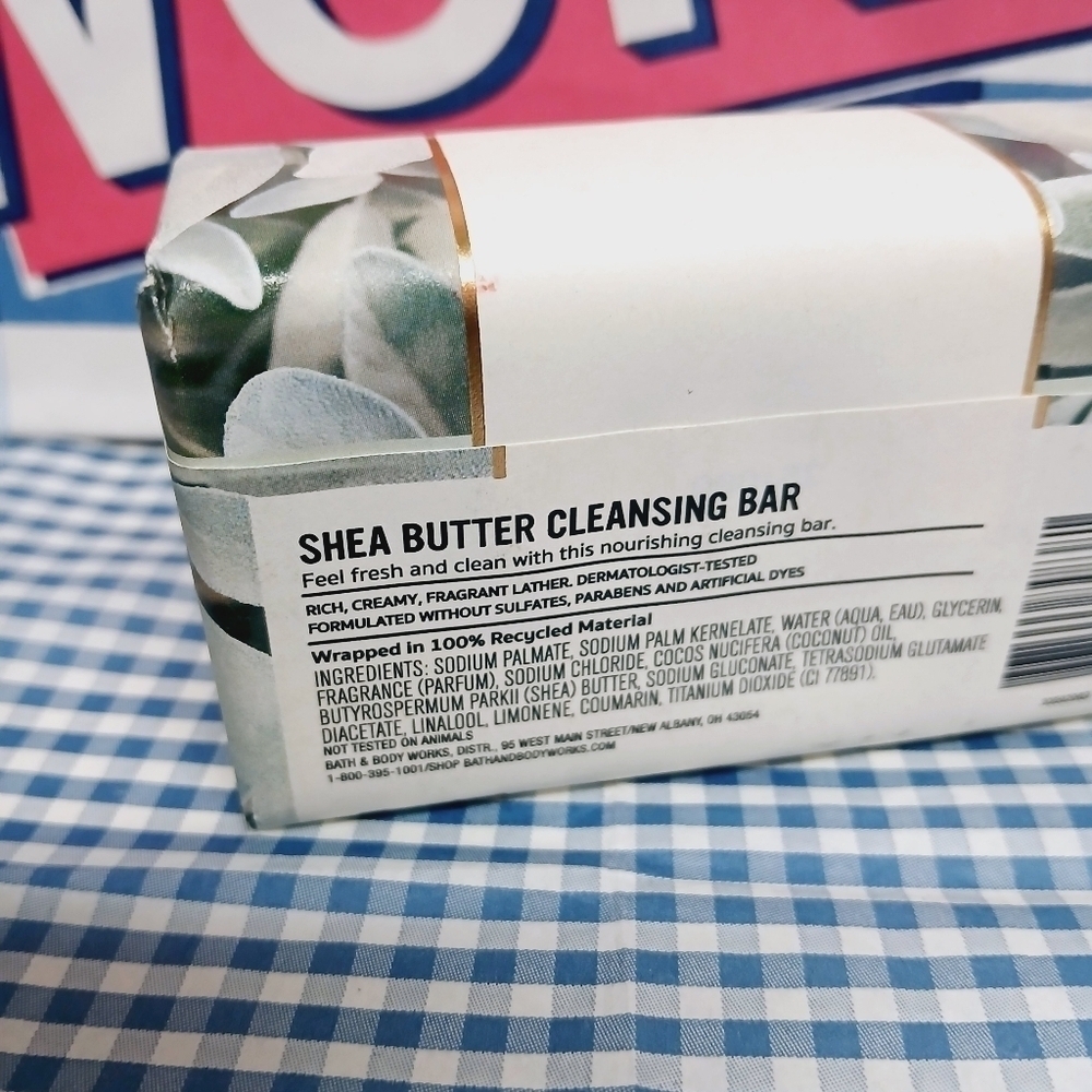 Bath and Body Works White Tea and Sage Shea Butter Cleansing Bar - Picture 3 of 3